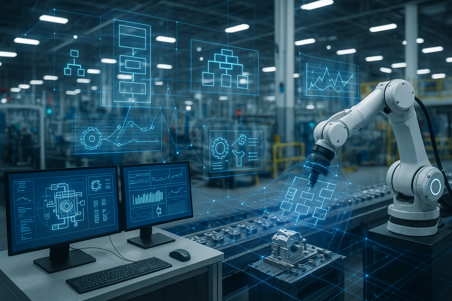 فرمول جدید تحول صنعتی: ALM/PLM + Smart OT + MBSE = کارخانه‌ای که می‌آموزد، سازگار می‌شود و تولیداتش را خودکار اصلاح می‌کند.